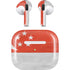 Singapore Flag Distressed Apple AirPods (3rd Gen 2021) Skin